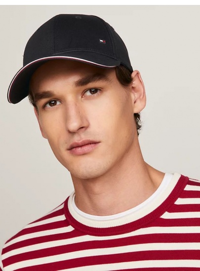 Męska Czapka z Daszkiem TOMMY HILFIGER Th Corporate Cotton 6 Panel Cap