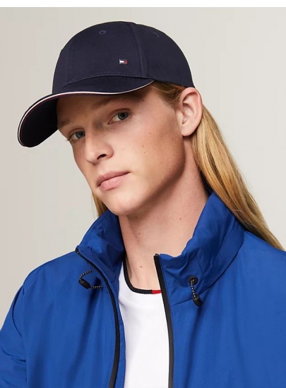 Męska Czapka z Daszkiem TOMMY HILFIGER Th Corporate Cotton 6 Panel Cap