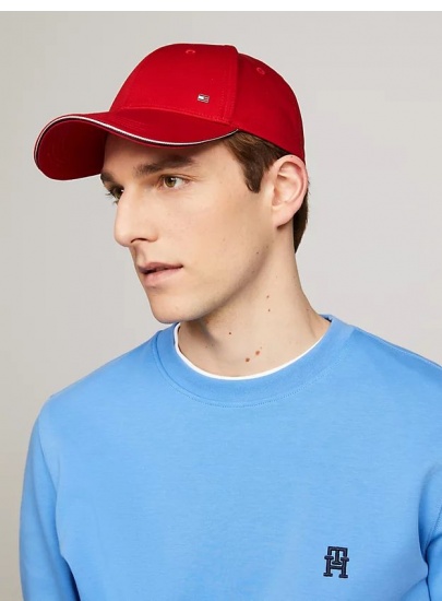 Męska Czapka z Daszkiem TOMMY HILFIGER Th Corporate Cotton 6 Panel Cap