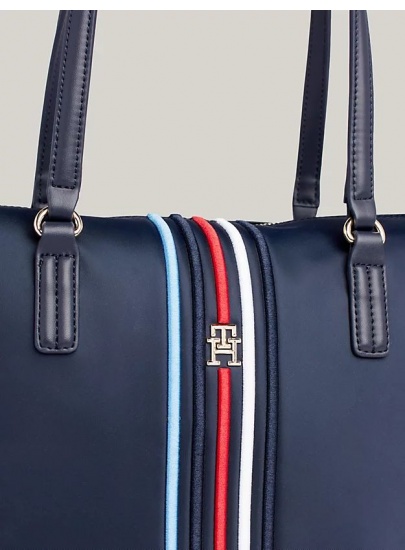 Torebka TOMMY HILFIGER Poppy Tote Corp AW0AW15981 DW6