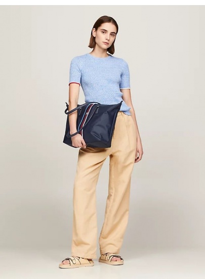 Torebka TOMMY HILFIGER Poppy Tote Corp AW0AW15981 DW6