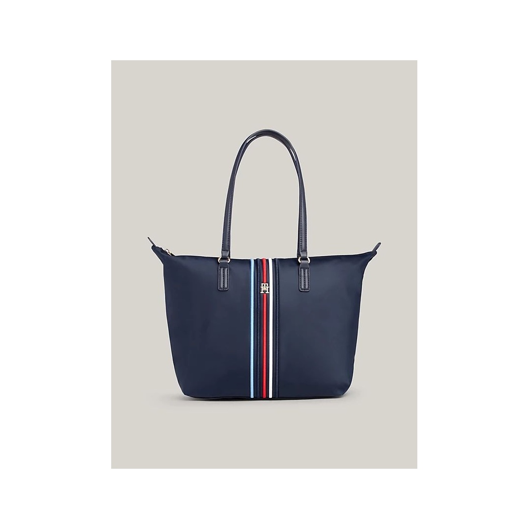 Torebka TOMMY HILFIGER Poppy Tote Corp AW0AW15981 DW6