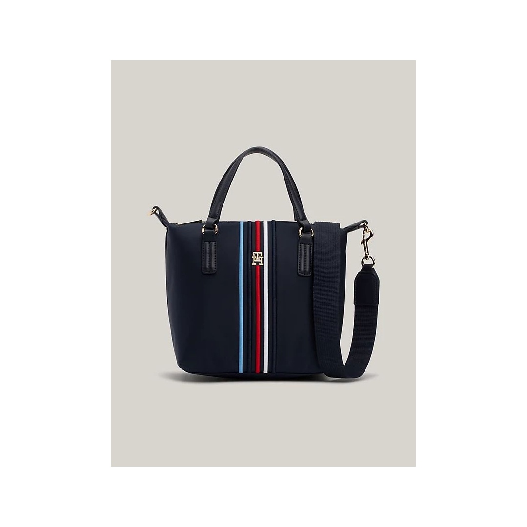 Torebka TOMMY HILFIGER Poppy Small Tote Corp AW0AW15986 DW6