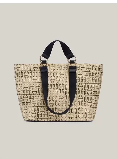 Torebka TOMMY HILFIGER Th City Mono Tote Mono AW0AW16406 DW6