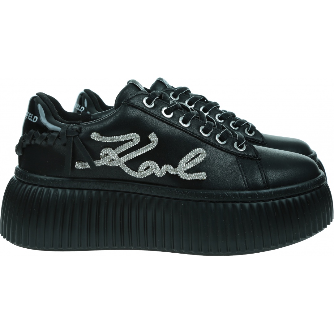 Sneakersy KARL LAGERFELD Kreeper Lo Signia Rhinestone Lo KL42372G 00X