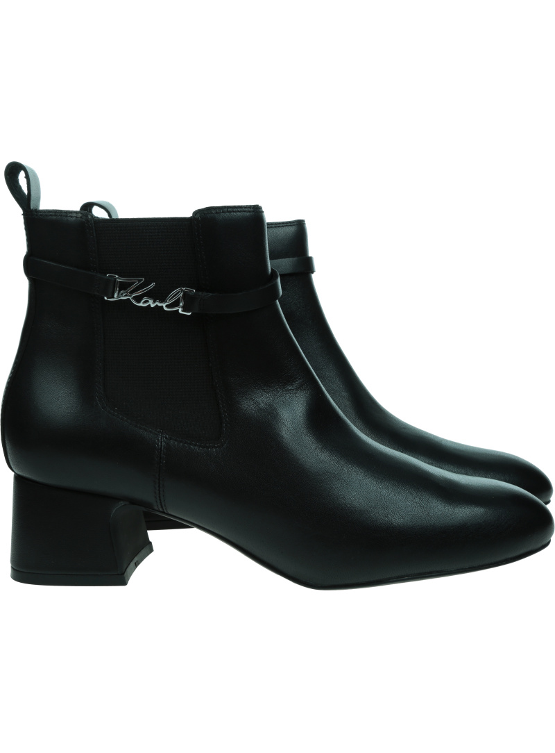 Botki KARL LAGERFELD Bonnie Ankle Gore BootKL30344 000