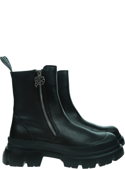 Czarne Sztyblety KARL LAGERFELD TREKKA MAX NFT Zip Stretch Boot KL43554 F0S