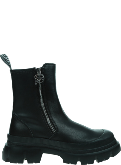 Czarne Sztyblety KARL LAGERFELD TREKKA MAX NFT Zip Stretch Boot KL43554 F0S