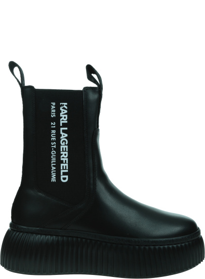 Czarne Sztyblety KARL LAGERFELD KREEPER LO Long Gore Boot KL42344 000