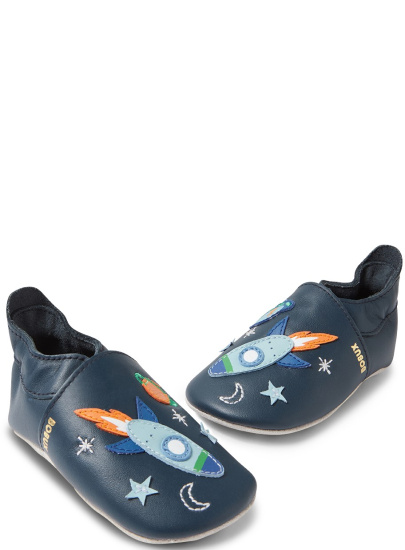 Skórzane Kapcie BOBUX Soft Sole Cosmic Rocket Navy