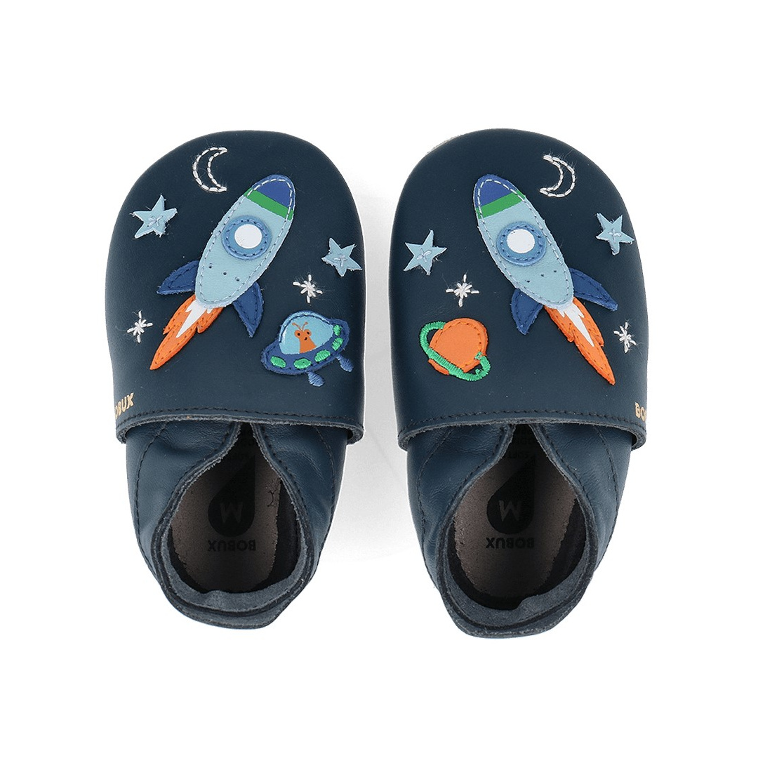 Skórzane Kapcie BOBUX Soft Sole Cosmic Rocket Navy