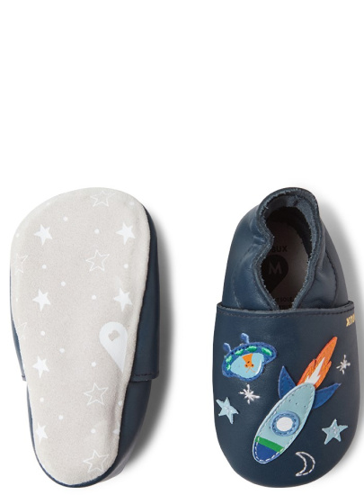 Skórzane Kapcie BOBUX Soft Sole Cosmic Rocket Navy