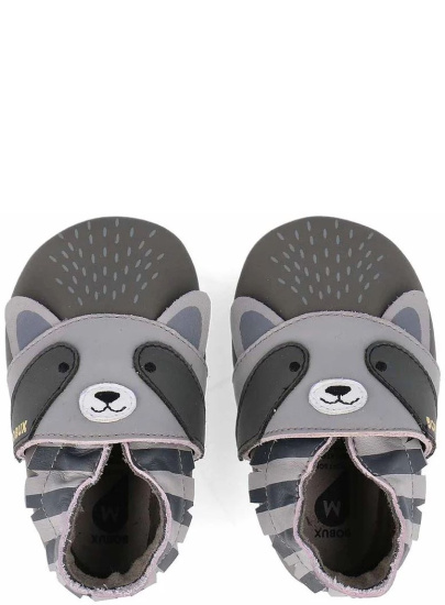 Skórzane Kapcie BOBUX Soft Sole Rickie Grey + Charcoal