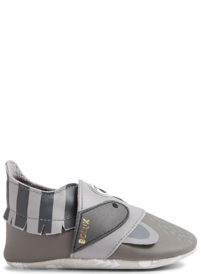 Skórzane Kapcie BOBUX Soft Sole Rickie Grey + Charcoal