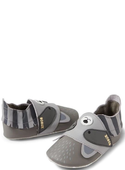 Skórzane Kapcie BOBUX Soft Sole Rickie Grey + Charcoal