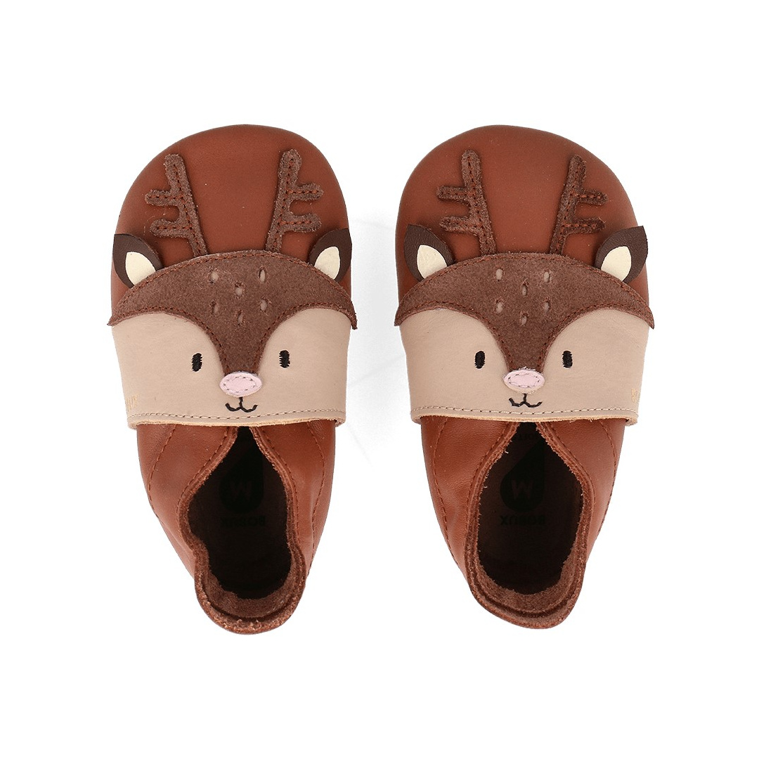 Skórzane Kapcie BOBUX Soft Sole Fawna Mocha-Beige