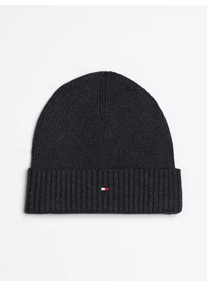 Czapka Zimowa TOMMY HILFIGER TH Flag Pima Cotton Beanie AM0AM12796 PA7
