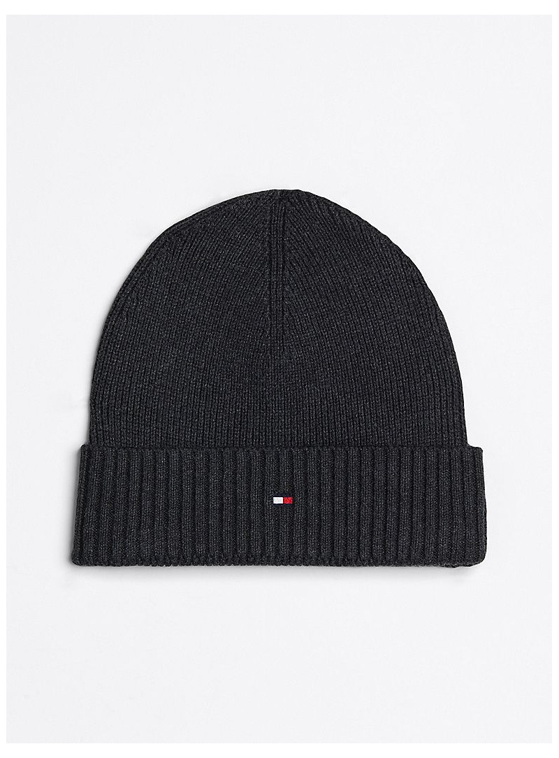 Czapka Zimowa TOMMY HILFIGER TH Flag Pima Cotton Beanie AM0AM12796 PA7