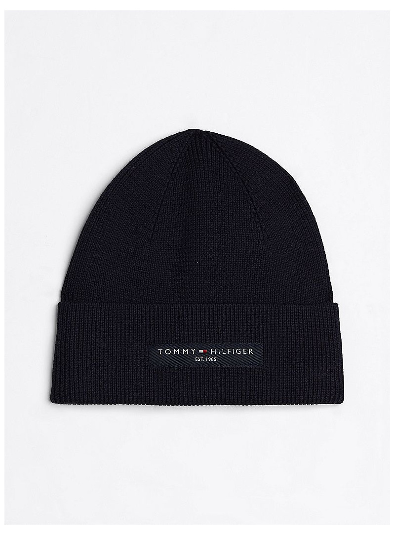 Czapka Zimowa TOMMY HILFIGER TH Foundation Cotton Beanie AM0AM12797 DW6