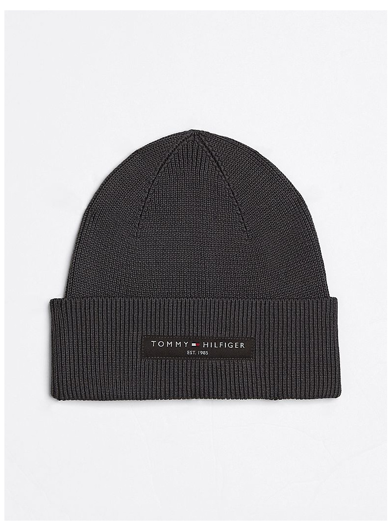 Czapka Zimowa TOMMY HILFIGER TH Foundation Cotton Beanie AM0AM12797 PSM