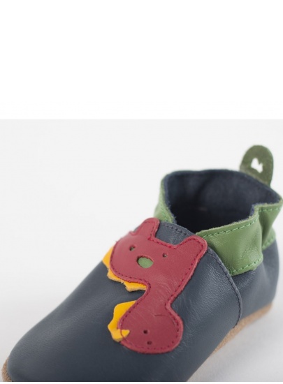BUCIKI BOBUX 4070 NAVY DINOSAUR SOFT SOLE
