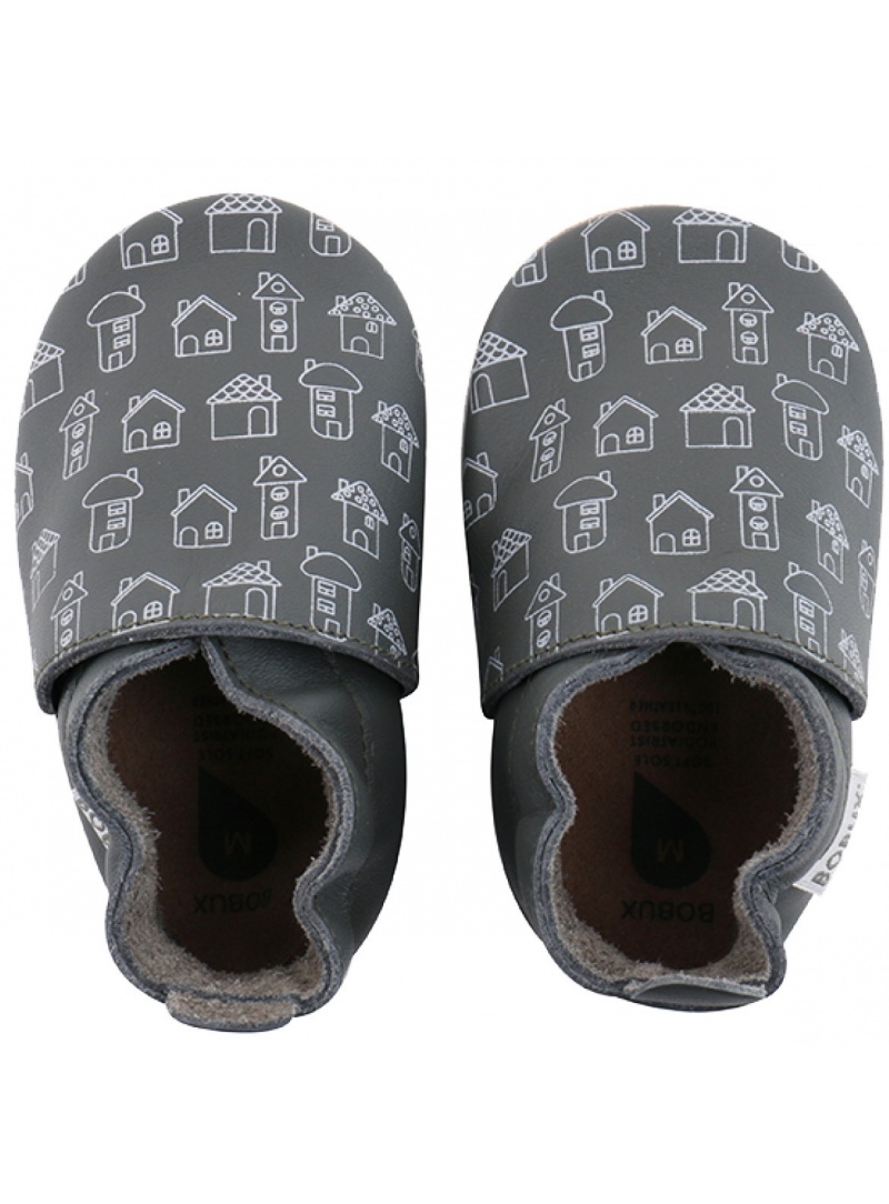 For babies BOBUX 4414 ARMY HOUSE PRINT SOFT SOLE | EN