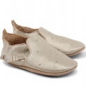 BUCIKI BOBUX 4403 GOLD/TASSLE TRIM MOCCASIN LOAFER SOFT SOLE