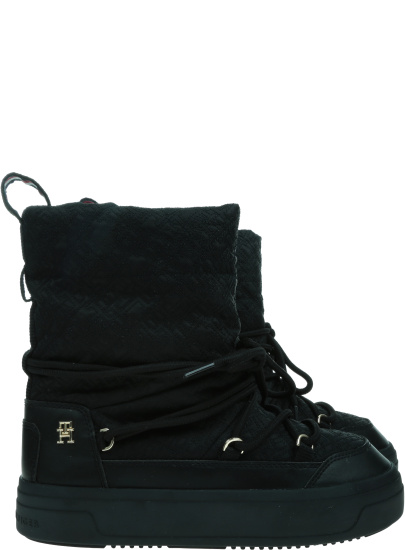 Śniegowce TOMMY HILFIGER Tommy Hilfiger Lace-Up Monogram Snowboot