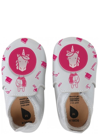 BUCIKI BOBUX 4467 SILVER UNICORN LOAFER PRINT SOFT SOLE