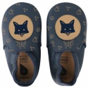 BUCIKI BOBUX 4469 NAVY/BEIGE FOX LOAFER PRINT SOFT SOLE