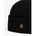 Czapka Zimowa TOMMY HILFIGER TH Luxe Beanie AW0AW16628 BDS 3