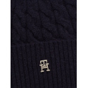 Czapka Zimowa TOMMY HILFIGER TH Naval Cable Beanie AW0AW16629 DW6 3