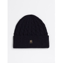 Czapka Zimowa TOMMY HILFIGER TH Naval Cable Beanie AW0AW16629 DW6 1