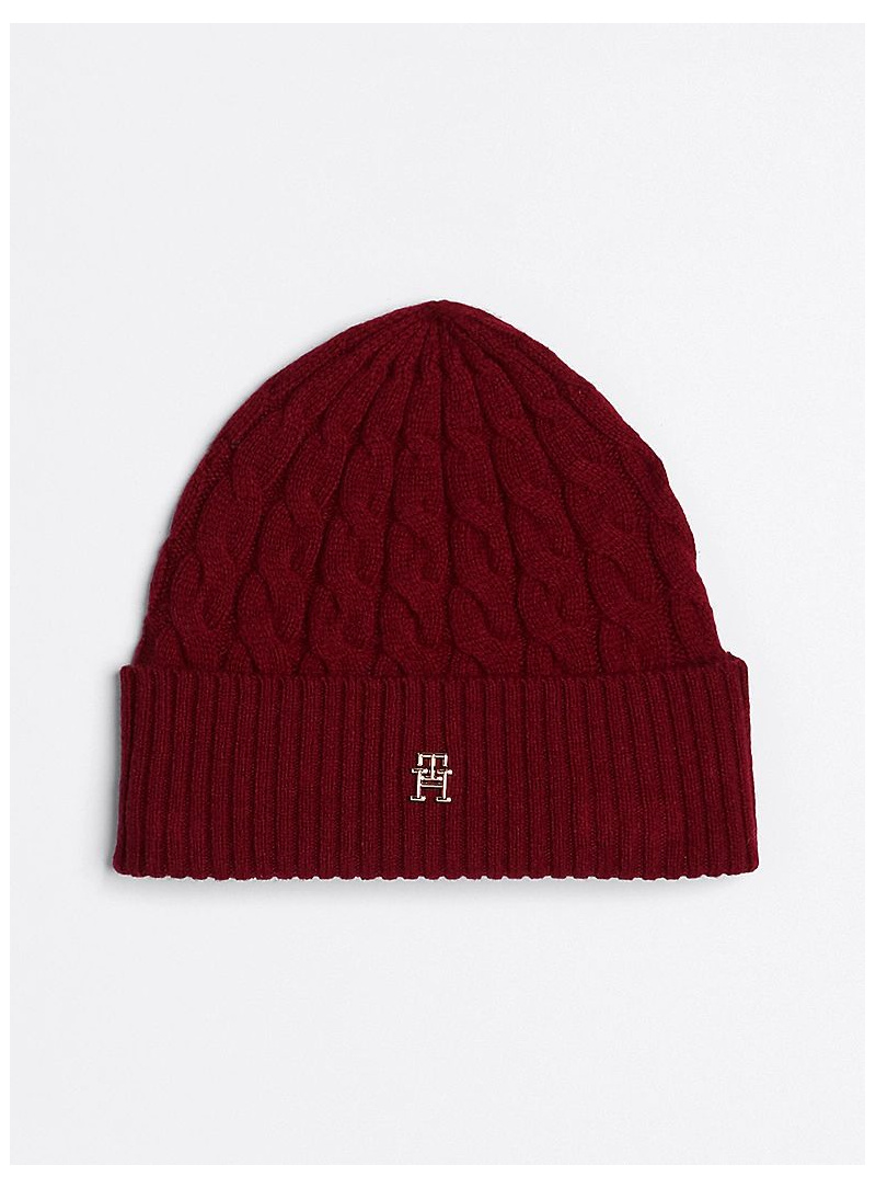 Czapka Zimowa TOMMY HILFIGER TH Naval Cable Beanie AW0AW16629 XJS