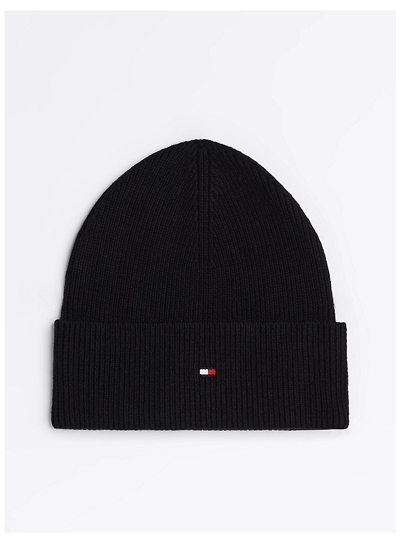 Czapka Zimowa TOMMY HILFIGER Essential Flag Beanie AW0AW16637 BDS