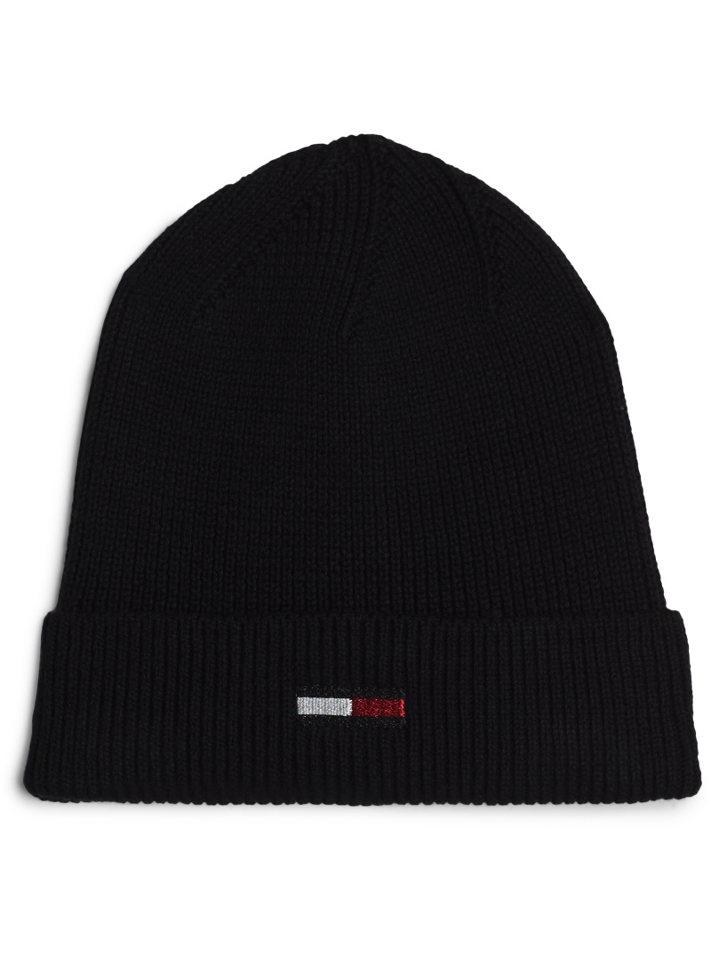 Czapka Zimowa TOMMY JEANS TJW Elongated Flag Beanie AW0AW16777 BDS