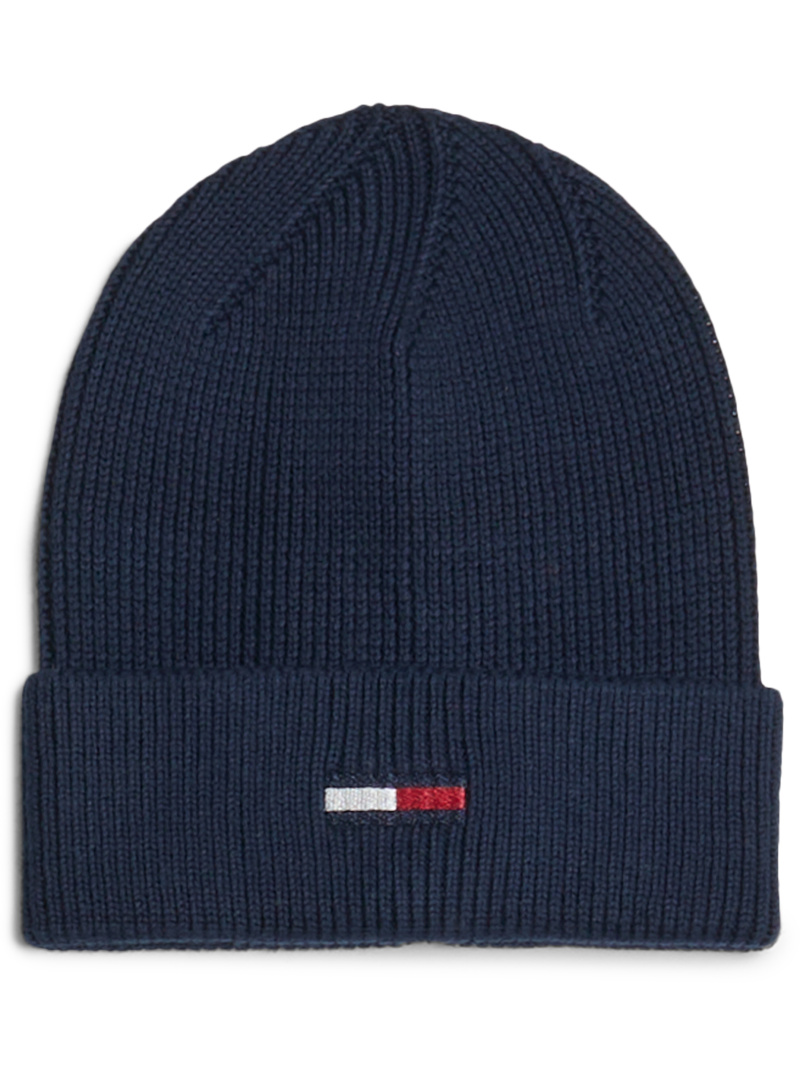 Czapka Zimowa TOMMY JEANS TJW Elongated Flag Beanie AW0AW16777 C1G