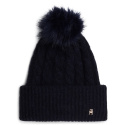 Czapka Zimowa TOMMY HILFIGER TH Timeless Beanie Cable AW0AW16989 DW6 1