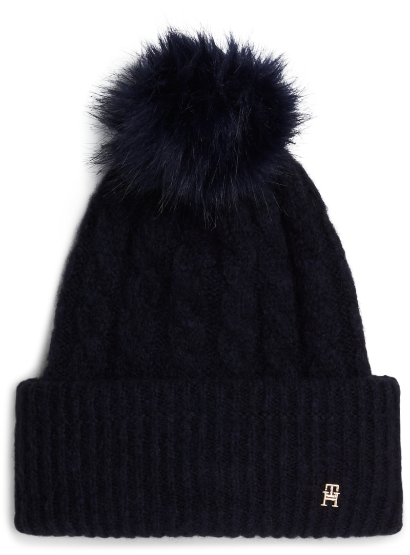 Czapka Zimowa TOMMY HILFIGER TH Timeless Beanie Cable AW0AW16989 DW6