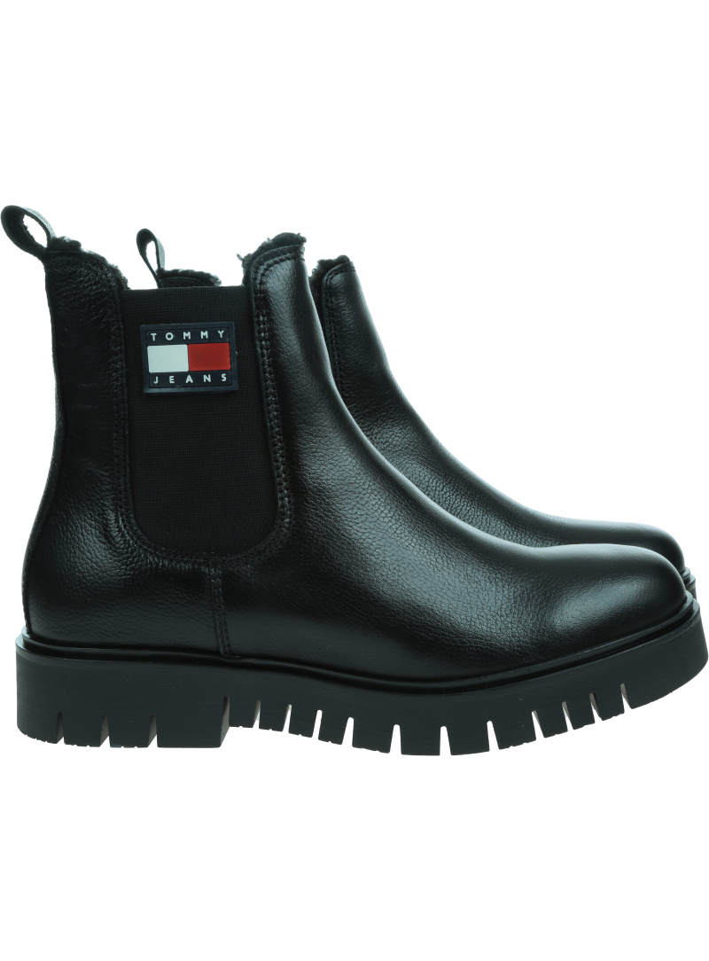 Sztyblety TOMMY JEANS Tjw Chelsea Boot Wl EN0EN02626 BDS