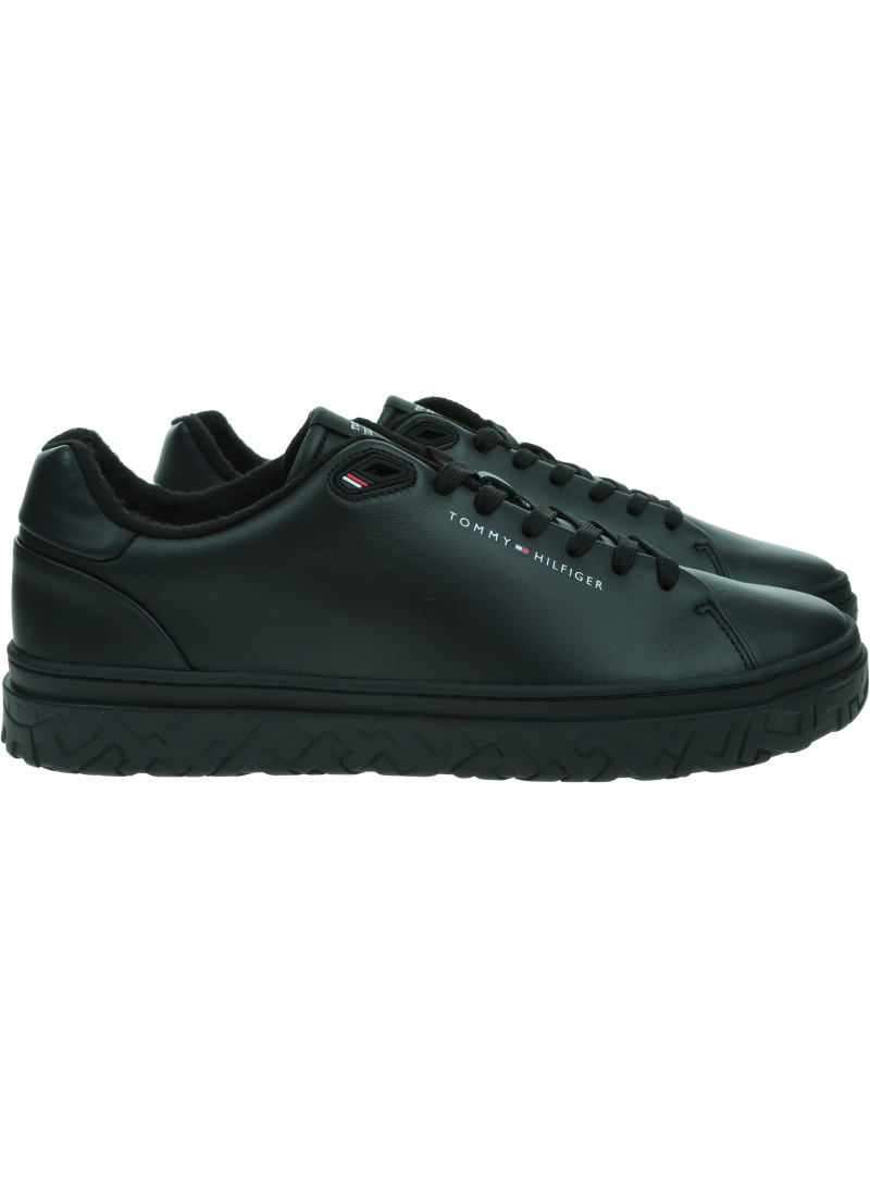 Sneakersy Męskie TOMMY HILFIGER COURT Thick Cupsole Leather FM0FM05208 BDS