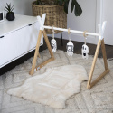 Futerko Kocyk EMU AUSTRALIA Logo Sheepskin PO1422 Natural