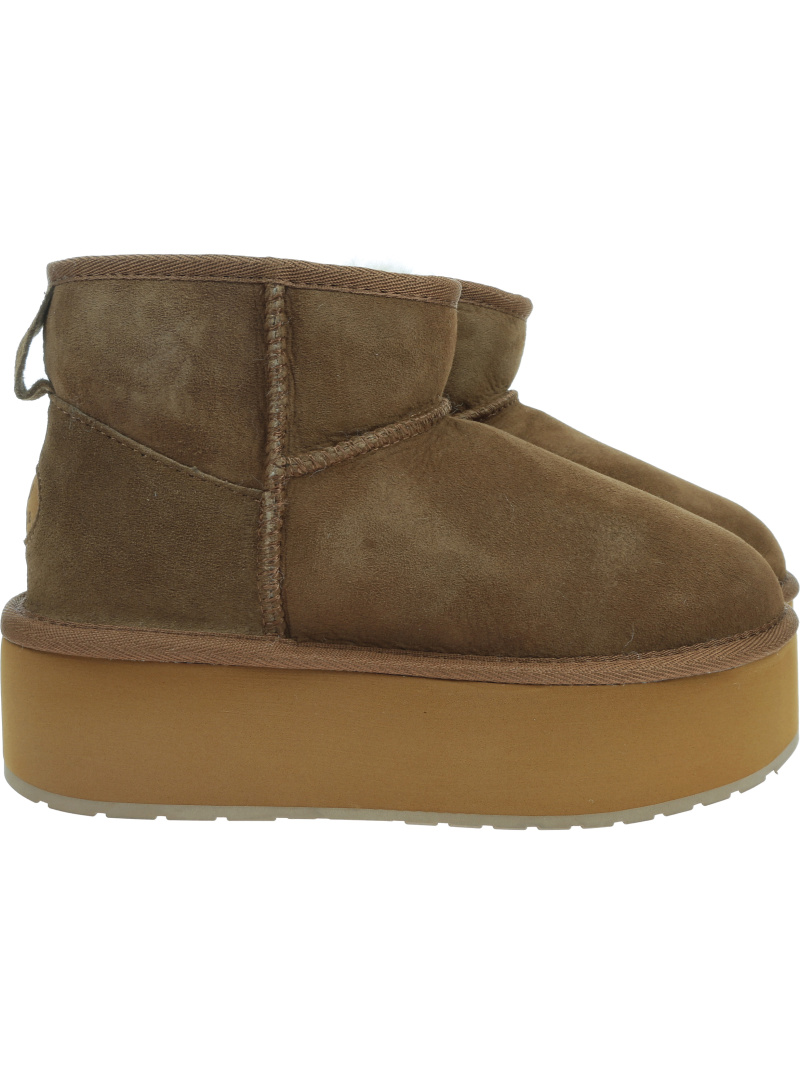 Botki Na Platformie EMU AUSTRALIA Stinger Micro Flatform W13082 Chestnut