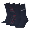 TOMMY HILFIGER 701229780 001 Th Men Sock 4P Monogram Stripe Giftbox 1