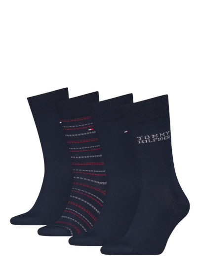 Zestaw Skarpetki Męskie TOMMY HILFIGER 701229780 001 Th Men Sock 4P