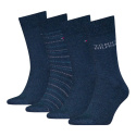 Zestaw Skarpetki Męskie TOMMY HILFIGER 701229780 003 Th Men Sock 4P Monogram Stripe Giftbox 1