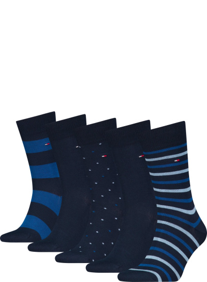 Zestaw Skarpetki Męskie TOMMY HILFIGER 701229782 001 Th Men Sock 5P Giftbox