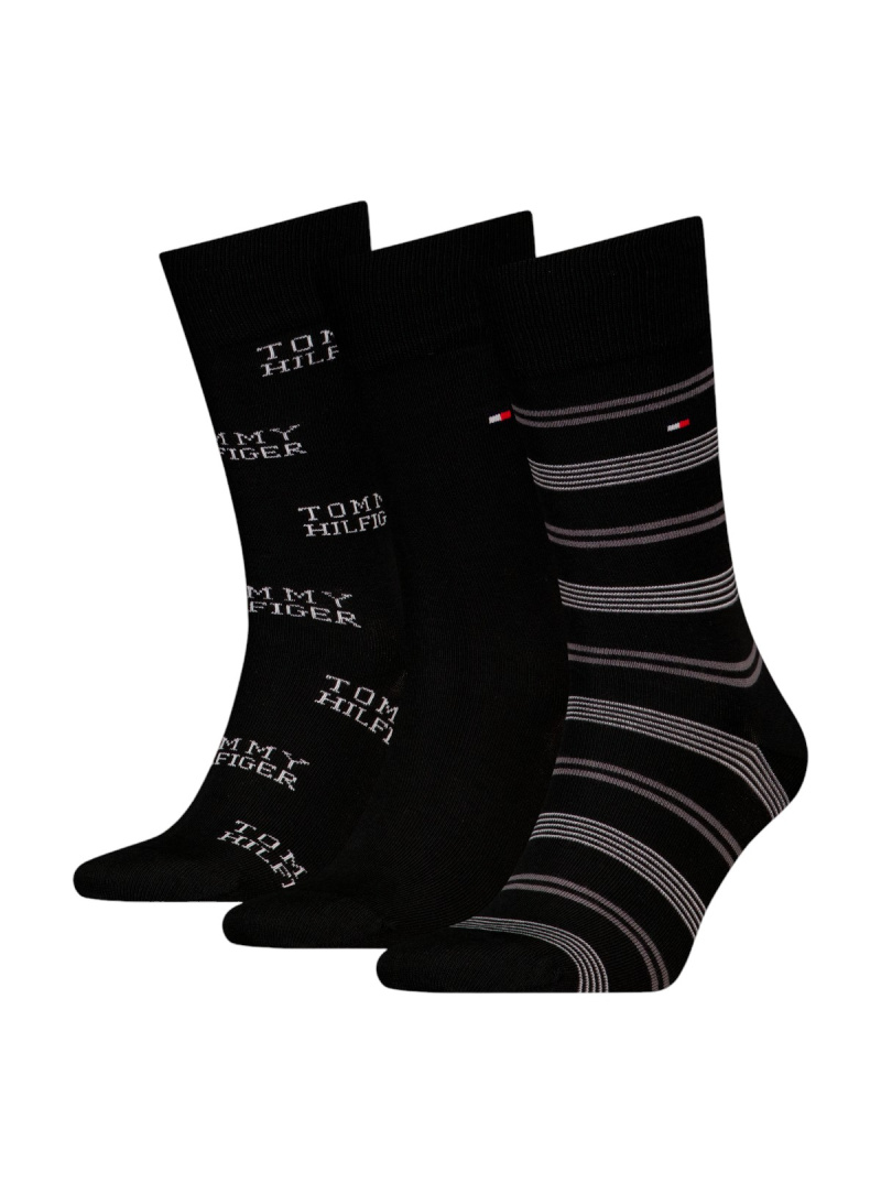 Zestaw Skarpetki Męskie TOMMY HILFIGER 701229783 002 Th Men Sock 3P Giftbox