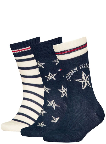 Zestaw Skarpetki Dziecięce TOMMY HILFIGER 701229875 001 Th Kids Sock 3P