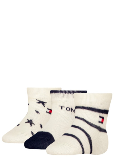 Zestaw Skarpetki Niemowlęce TOMMY HILFIGER 701229888 001 Th Baby Sock 3P